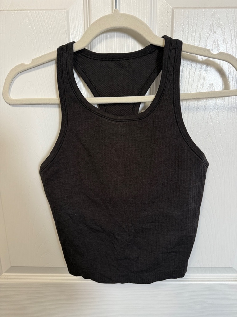 Lululemon Black Ribbed Racerback Tank Top